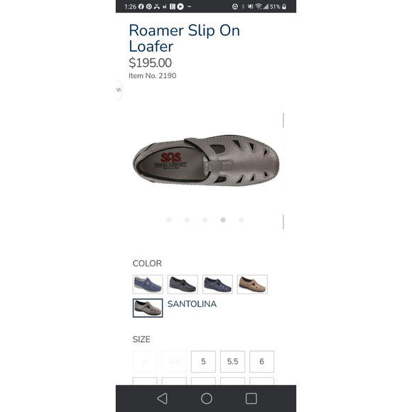 SAS Roamer Slip On Size 8.5M - Picture 8 of 8